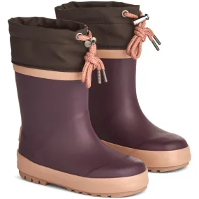 Thermo Rubber Boot Solid - eggplant