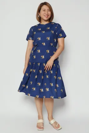 Tiffy Dress in Horse Print