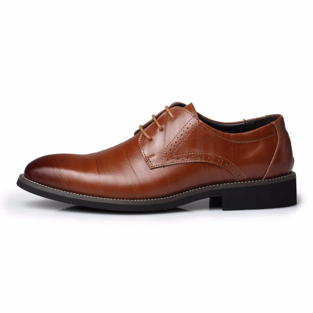 West Louis™ Businessmen Classic Leather Oxford Shoes