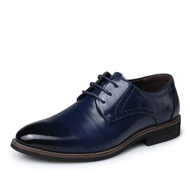 West Louis™ Businessmen Classic Leather Oxford Shoes