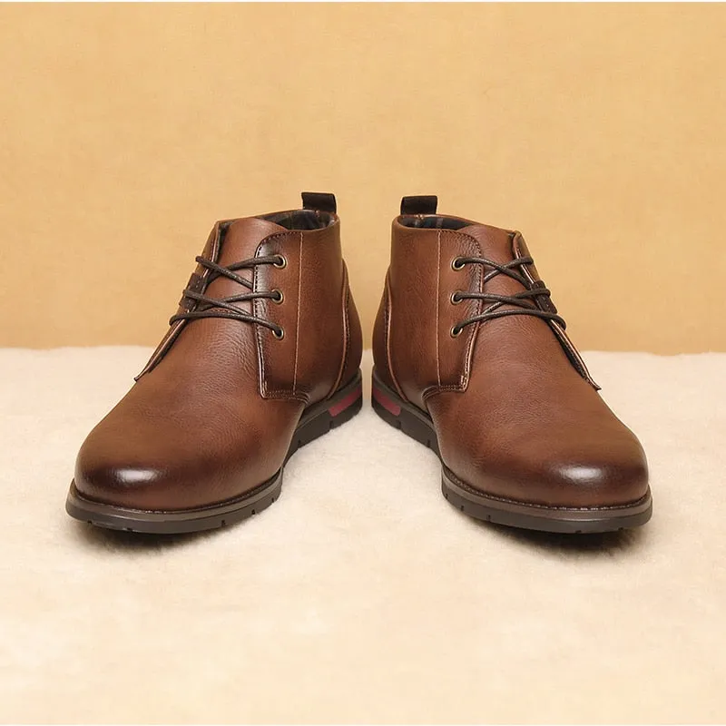 West Louis™ Men Casual Everyday Leather Ankle Boots