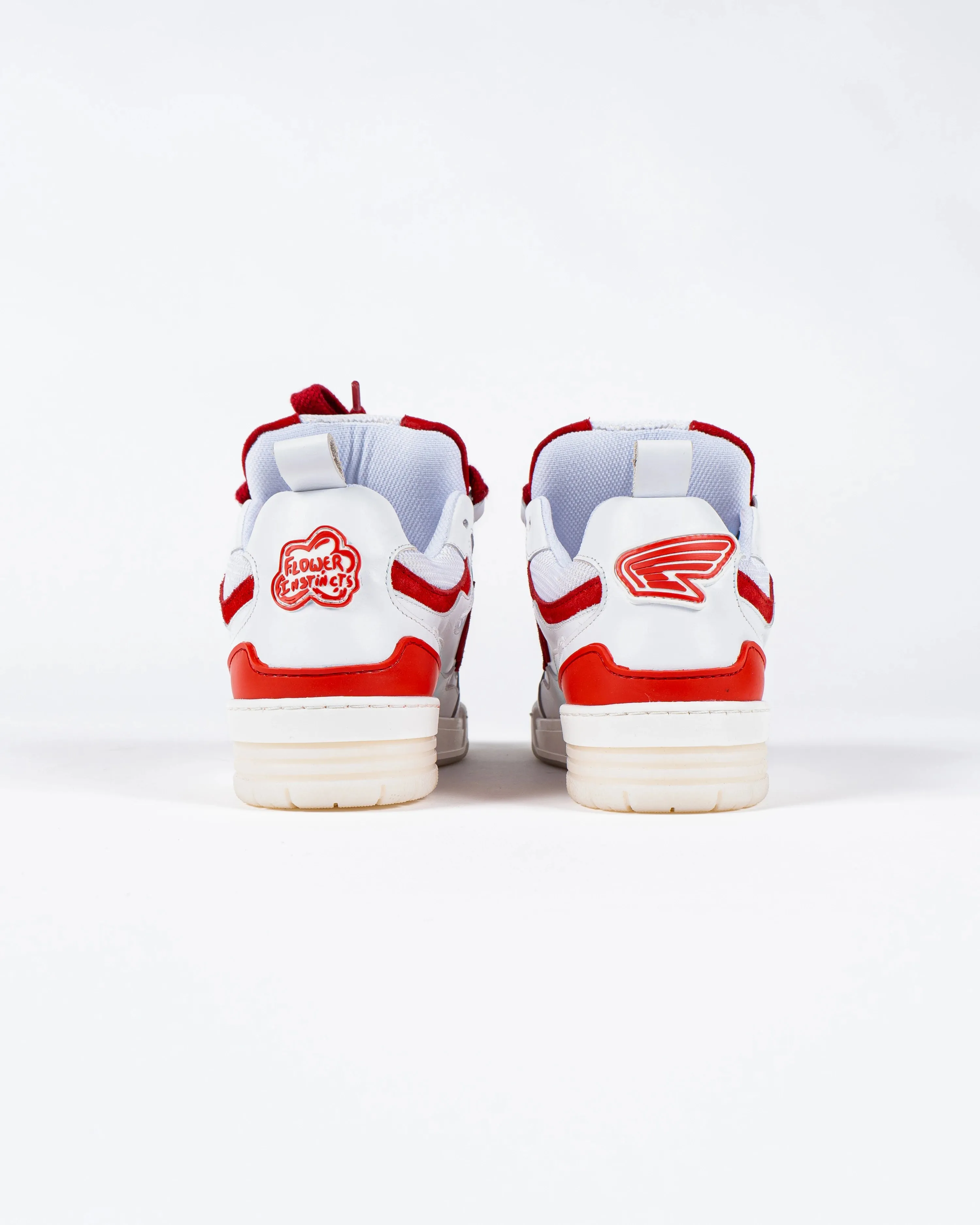 White Red Motor Sneakers