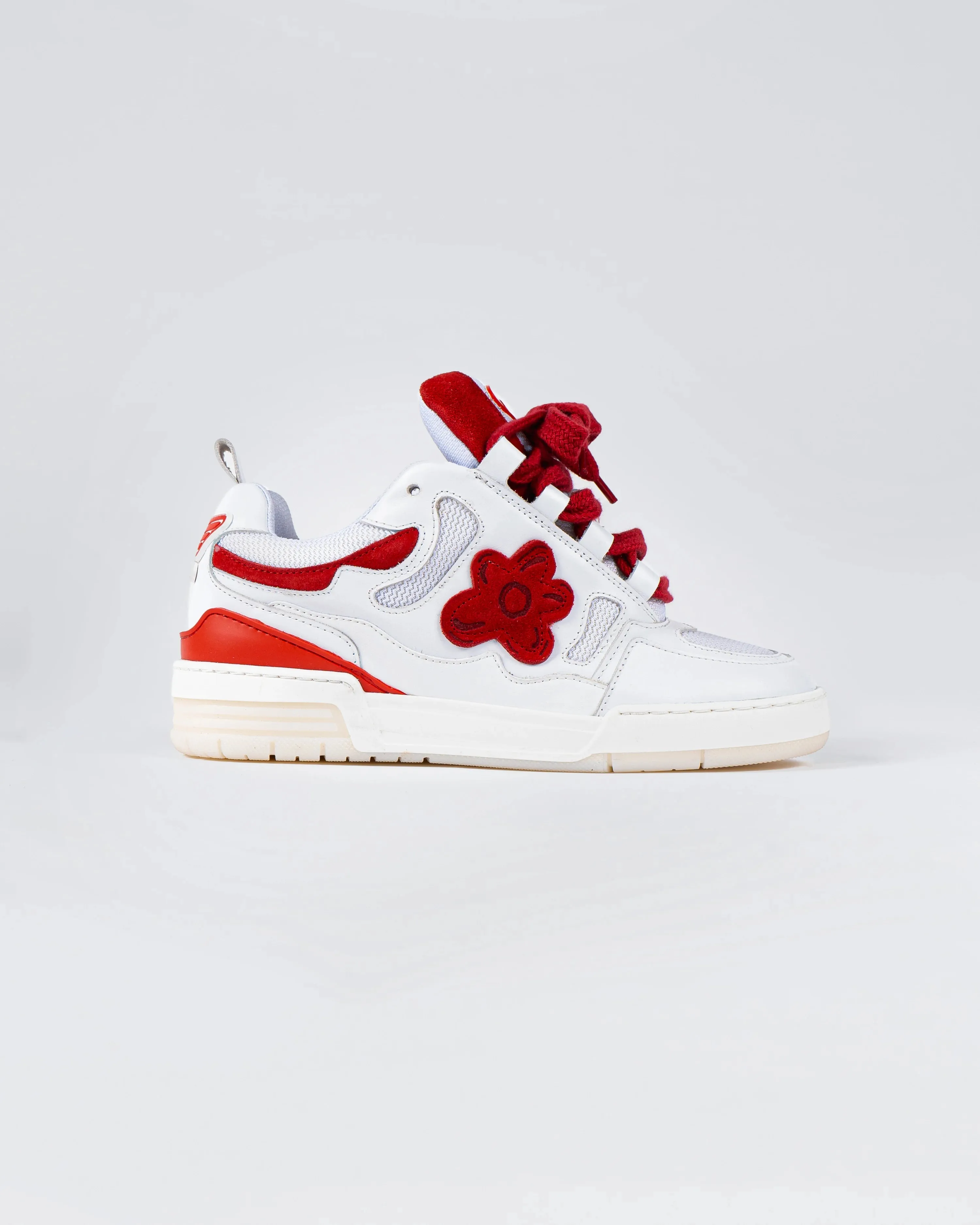 White Red Motor Sneakers