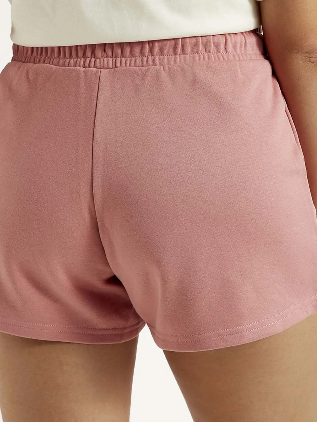 Women's Mid Rise Pink Regular Fit Shorts